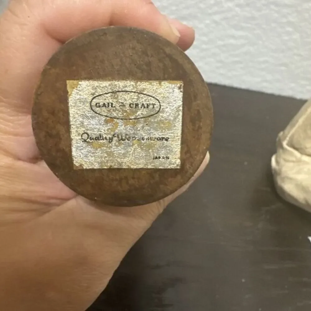 Vintage Wooden‎ Salt (6.75